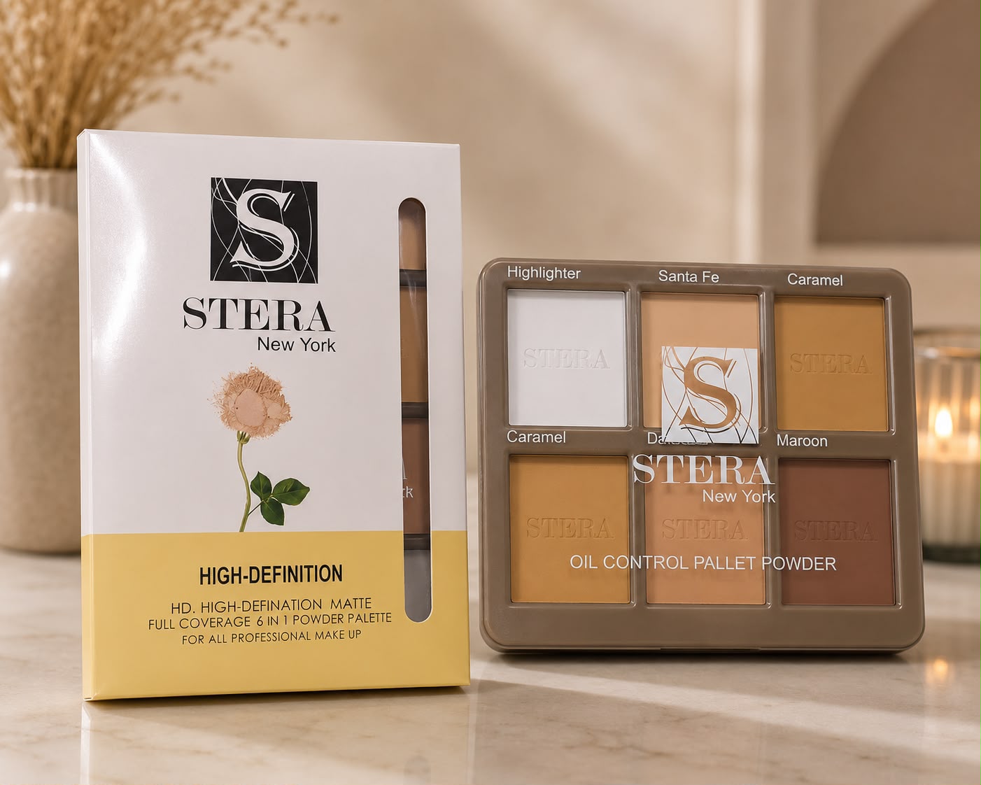 Stera Matte Powder Palette (6 in 1)